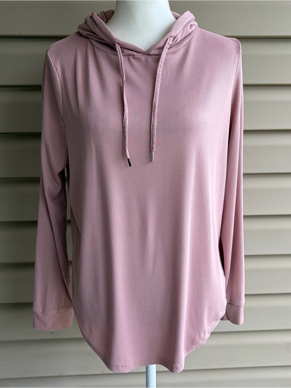 Nicole Miller New York• Ribbed Hooded Top – Size Medium